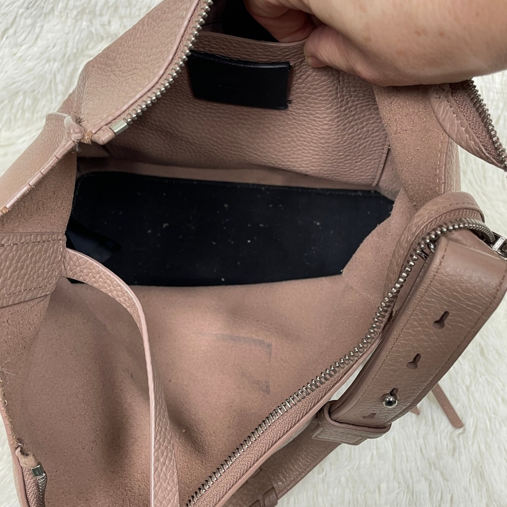 All Saints Leather Kita‎ Crossbody Bag Purse Beige Taupe - Picture 8 of 16